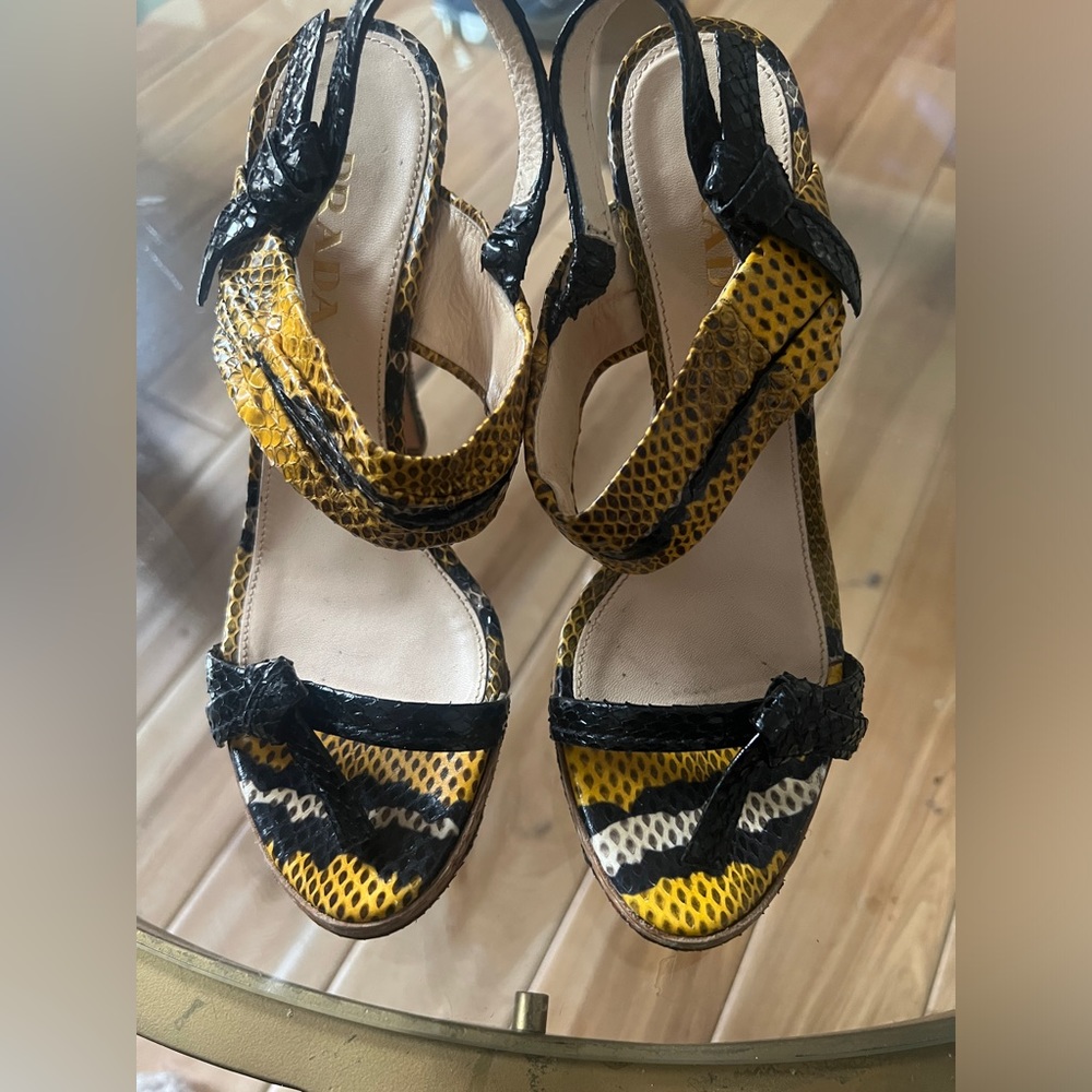 Prada Snakeskin Heels
